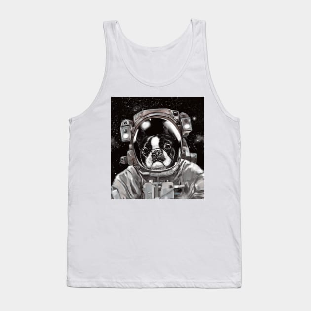 Astronaut French Bull Dog Tank Top by bignosework